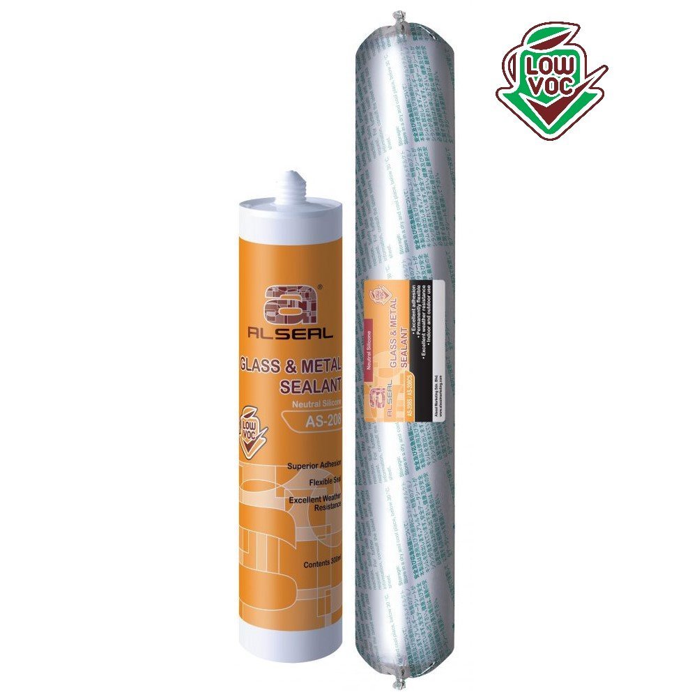Glass and Metal Silicone Sealant AS-208